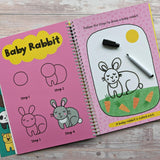Children’s Learn-To-Draw Activity Book - Baby Animals