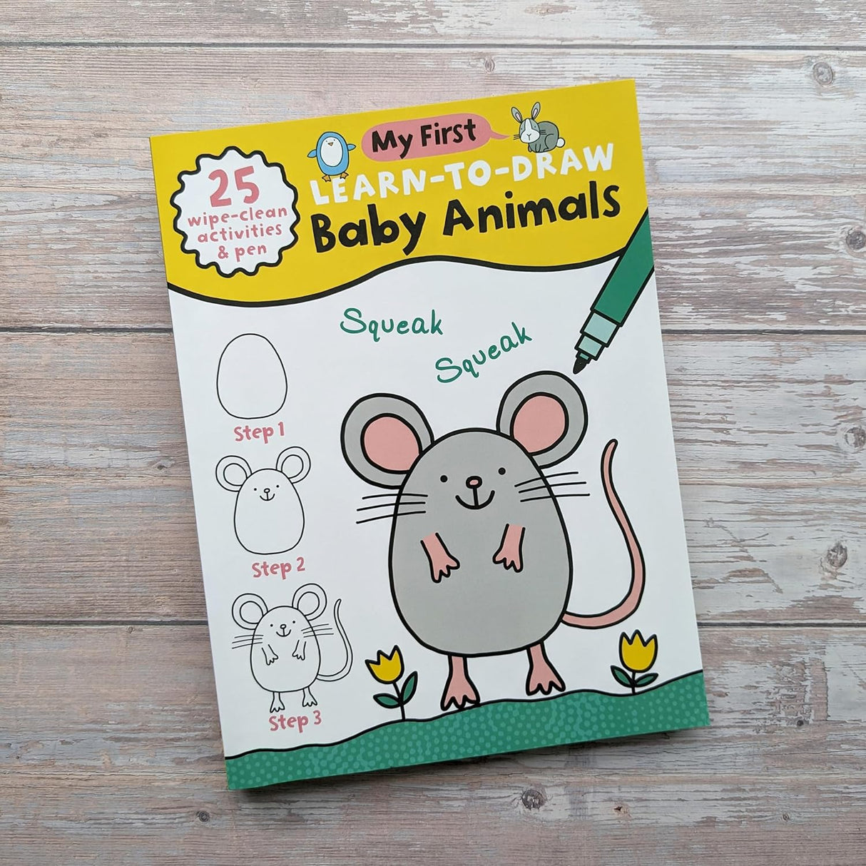 Children’s Learn-To-Draw Activity Book - Baby Animals