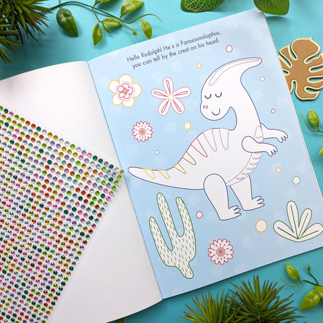 My Gem Art Colouring Book: Dinosaurs - 1000 Gems for Kids