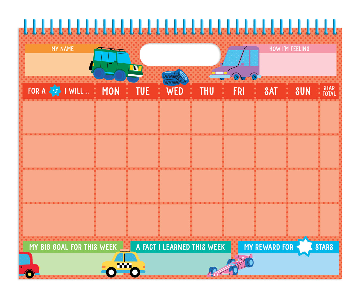 My Daily Sticker Reward Chart - Vehicles