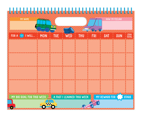 My Daily Sticker Reward Chart - Vehicles
