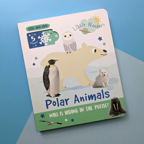 Polar Animals: Who is Hiding in the Puzzle? - Children’s Puzzle Slider Book