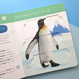Polar Animals: Who is Hiding in the Puzzle? - Children’s Puzzle Slider Book