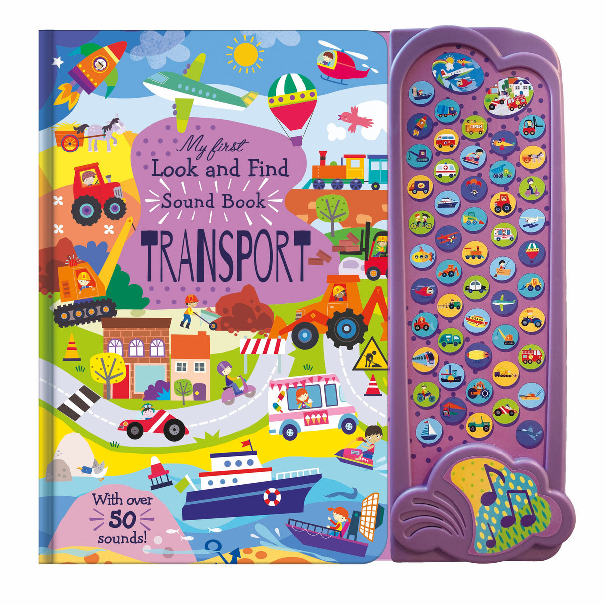 My First Look And Find Transport - Children's 50 Button Sound Book