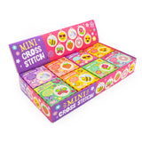 CRAFT CLUB 16/CDU- MINI CROSS STITCH KITS ASSORTED DESIGNS