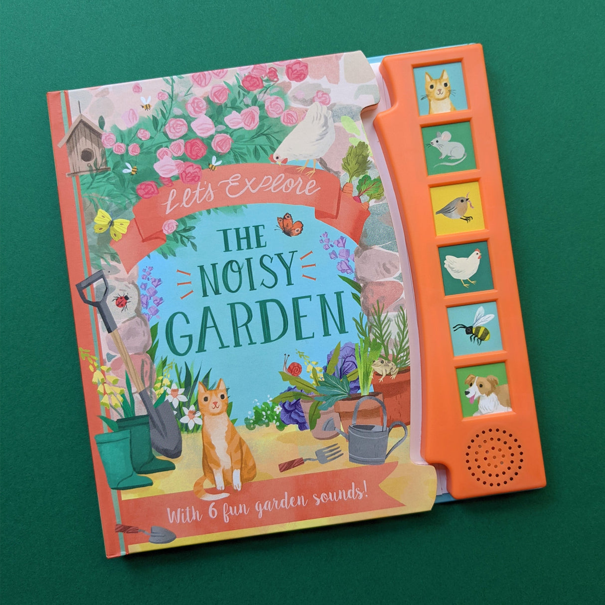 Let’s Explore The Noisy Garden - Children's 6 Button Sound Book