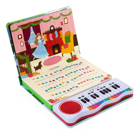 Play Along Christmas Piano Book - Colour-Coded Keyboard with Festive Songs for Children