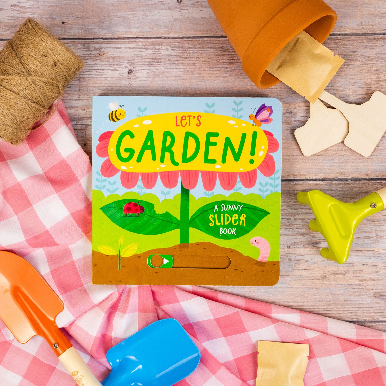 Let’s Garden - A Sunny Slider Book - Interactive Children’s Board Book