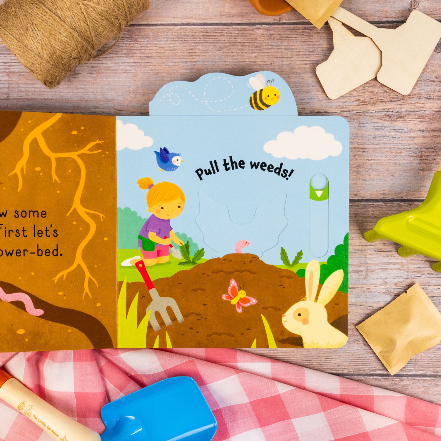 Let’s Garden - A Sunny Slider Book - Interactive Children’s Board Book