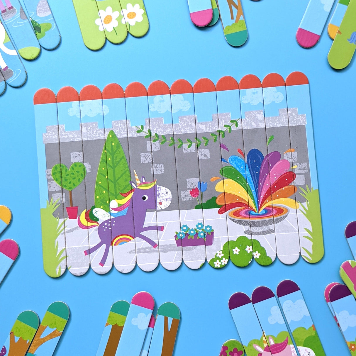 Unicorn Lolly Stick Puzzle
