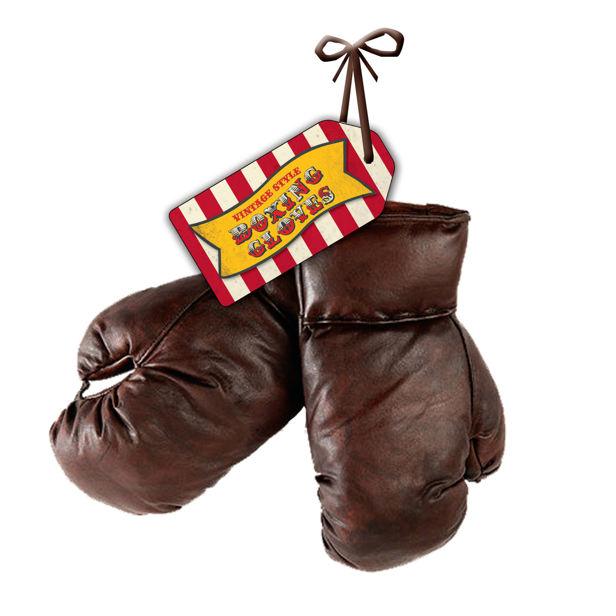 8oz Vintage Boxing Gloves - Display & Memorabilia Piece