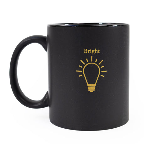 Motif Black Mug in Gift Box - Bright Spark