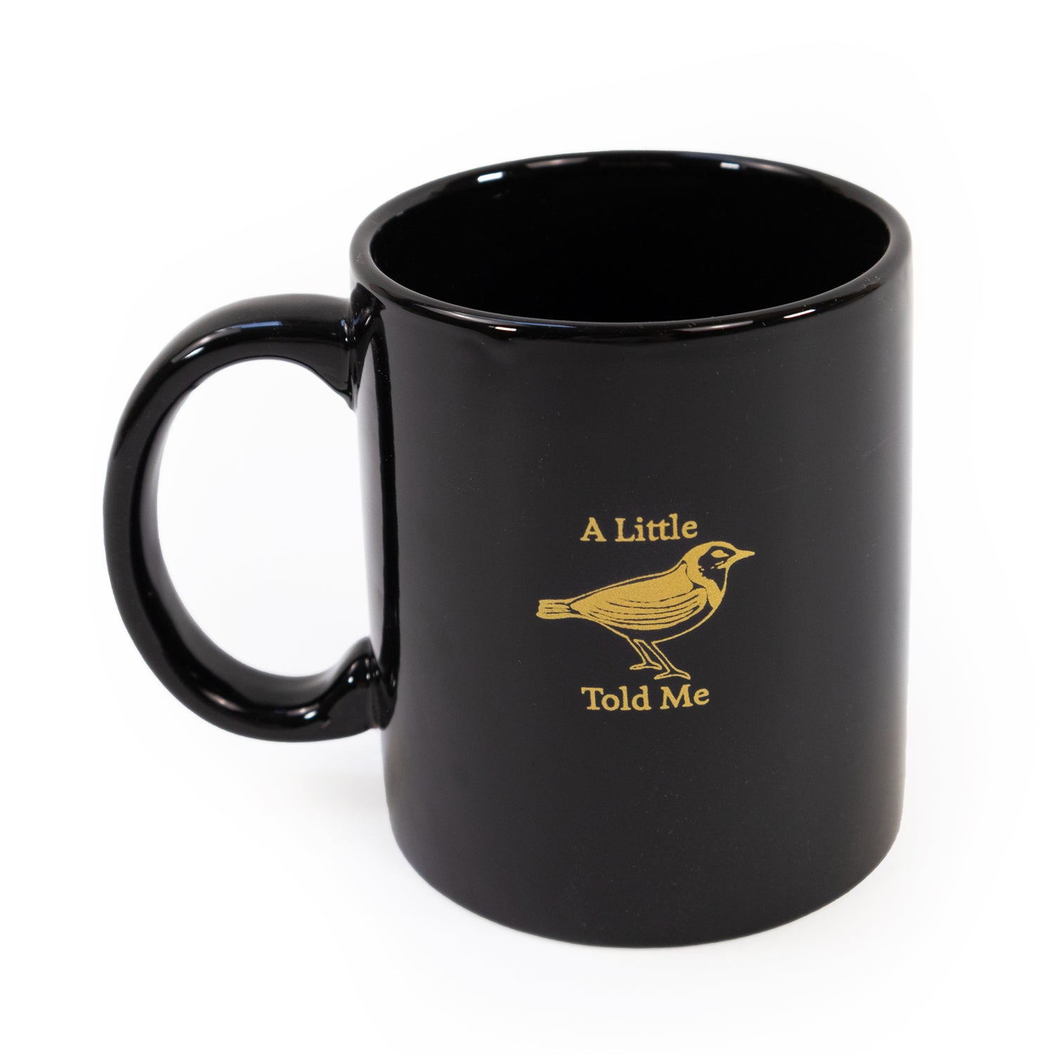 Motif Black Mug in Gift Box - Little Bird