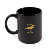 Motif Black Mug in Gift Box - Little Bird