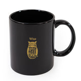 Motif Black Mug in Gift Box - Wise Owl
