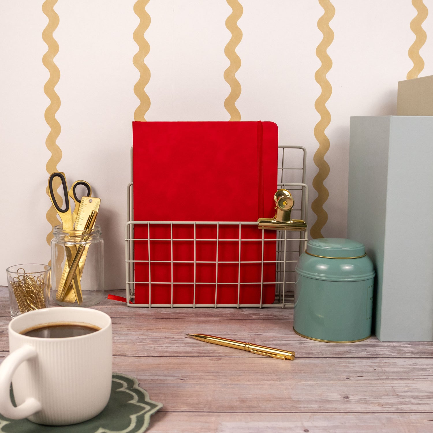 RK Red B5 Journal Notebook – Classic Hardback Design