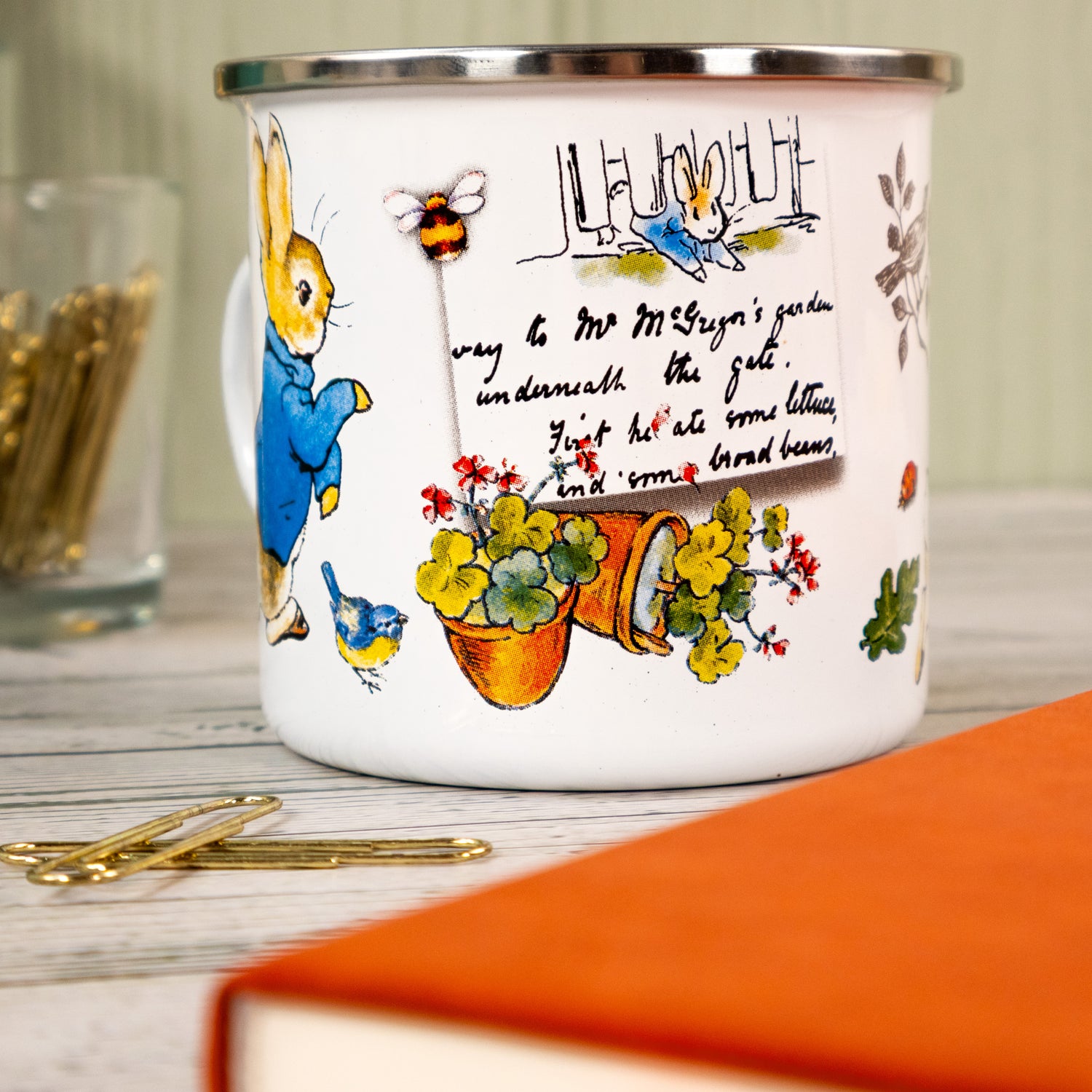 Peter Rabbit Enamel Mug - Classic Beatrix Potter Design
