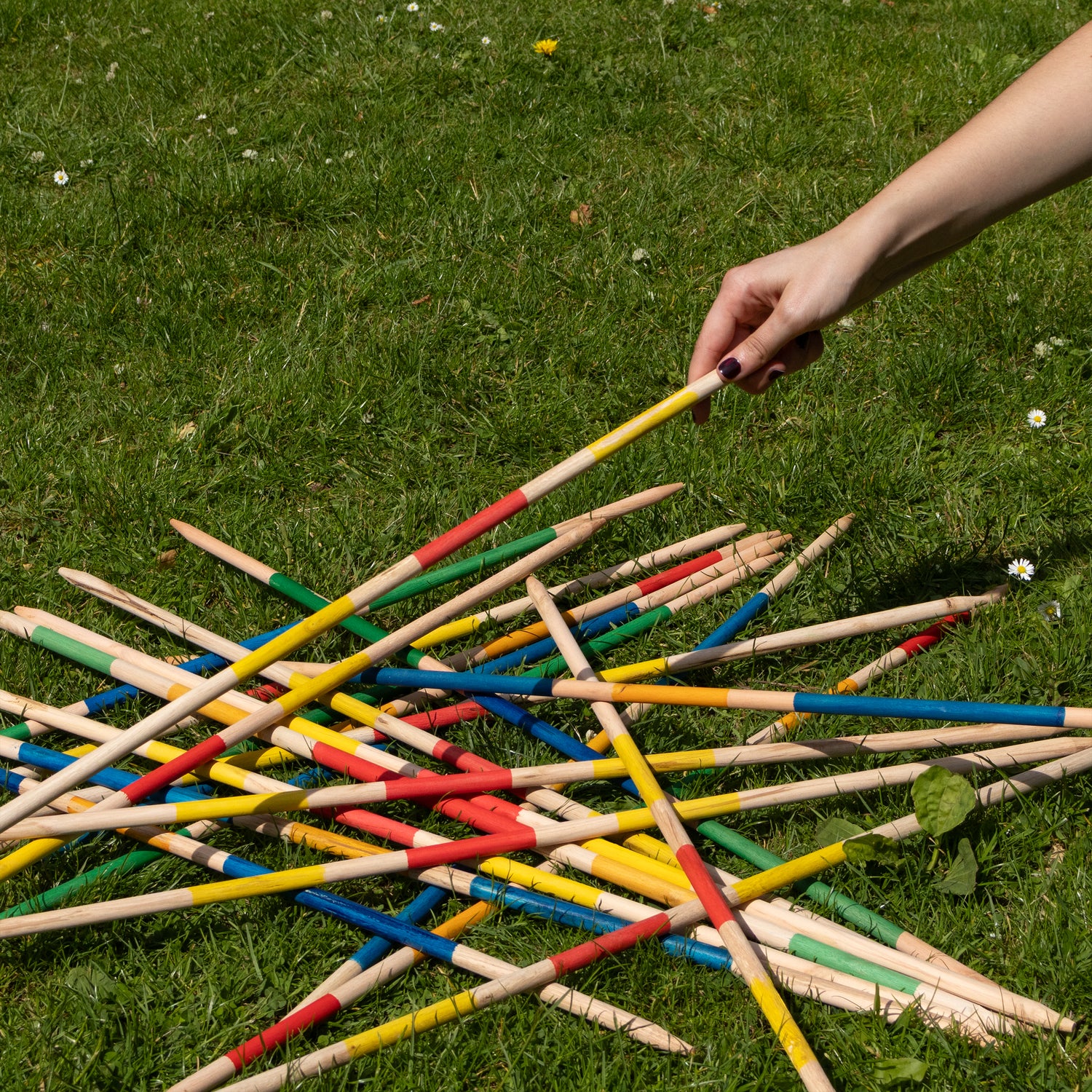 Giant Pick Up Sticks - Wooden Garden Game