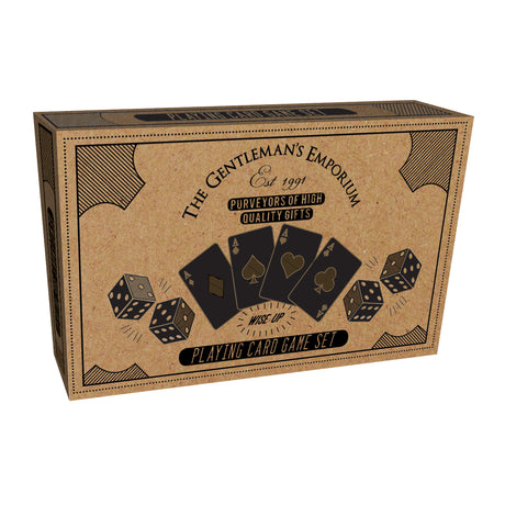 The Gentlemen’s Emporium - Playing Card & Dice Set in Gift Box
