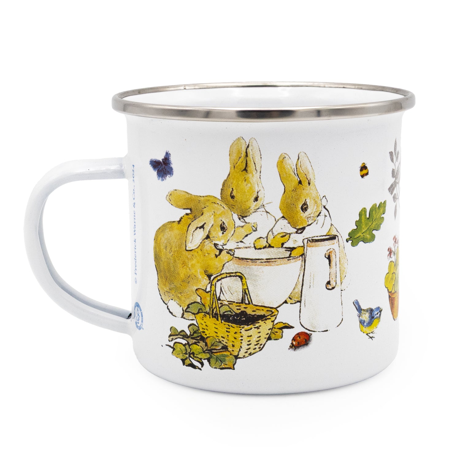 Flopsy Bunnies Enamel Mug - Classic Beatrix Potter Design