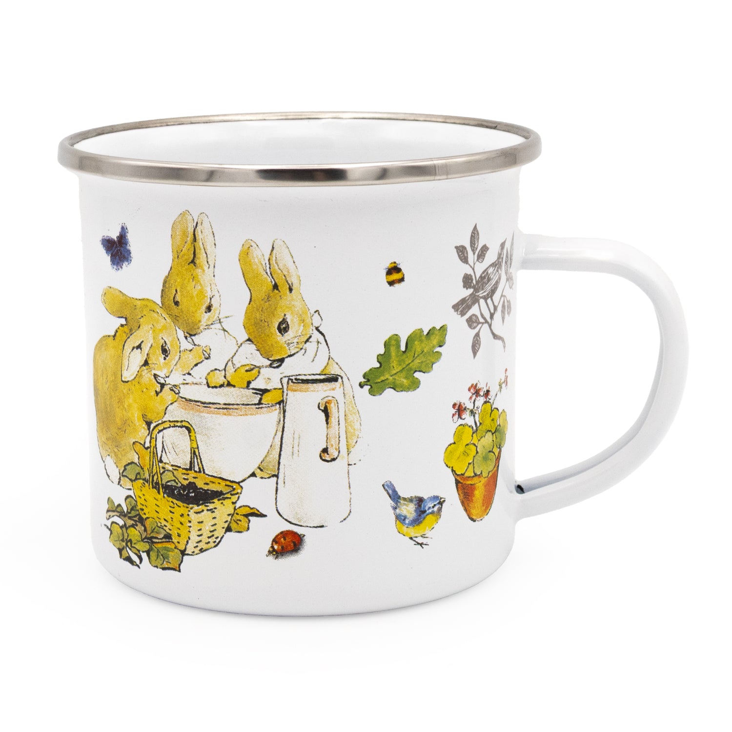 Flopsy Bunnies Enamel Mug - Classic Beatrix Potter Design