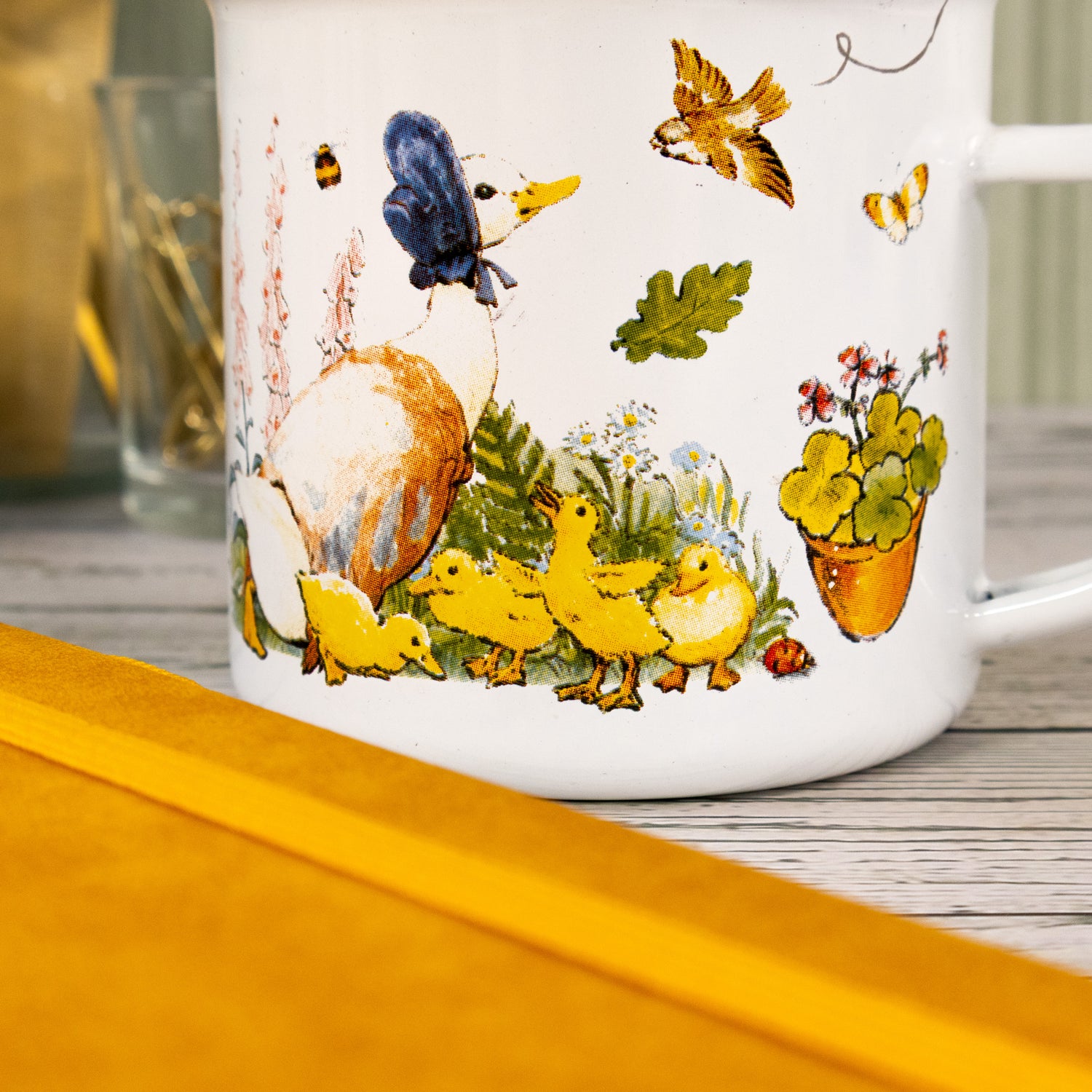 Jemima Puddle-Duck Enamel Mug - Classic Beatrix Potter Design