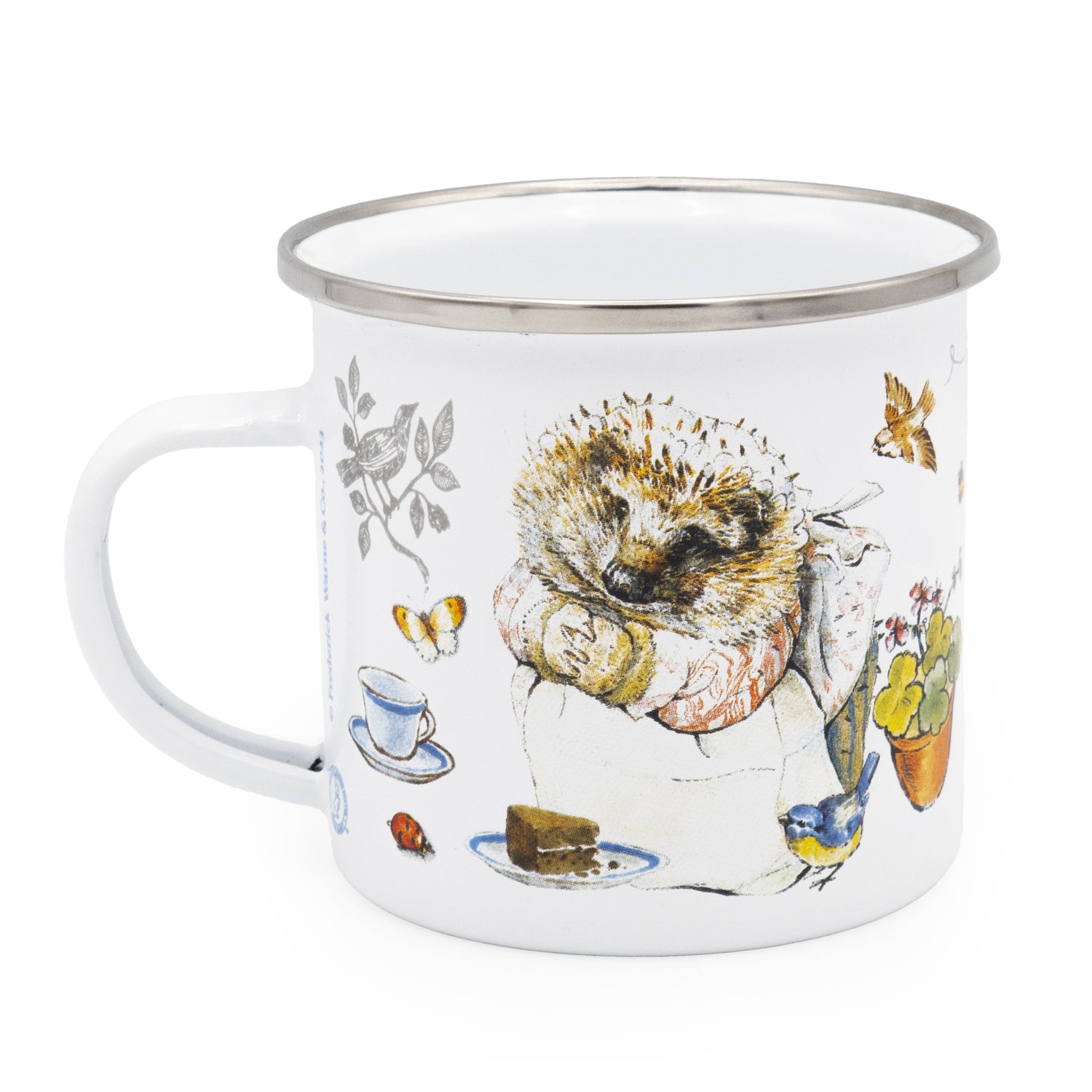 Mrs. Tiggy-Winkle Enamel Mug - Classic Beatrix Potter Design