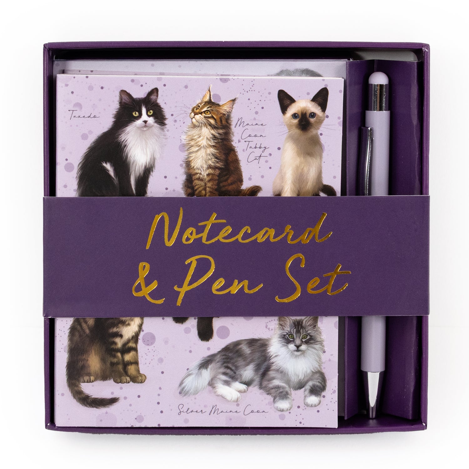Cats Notecard & Pen Gift Set