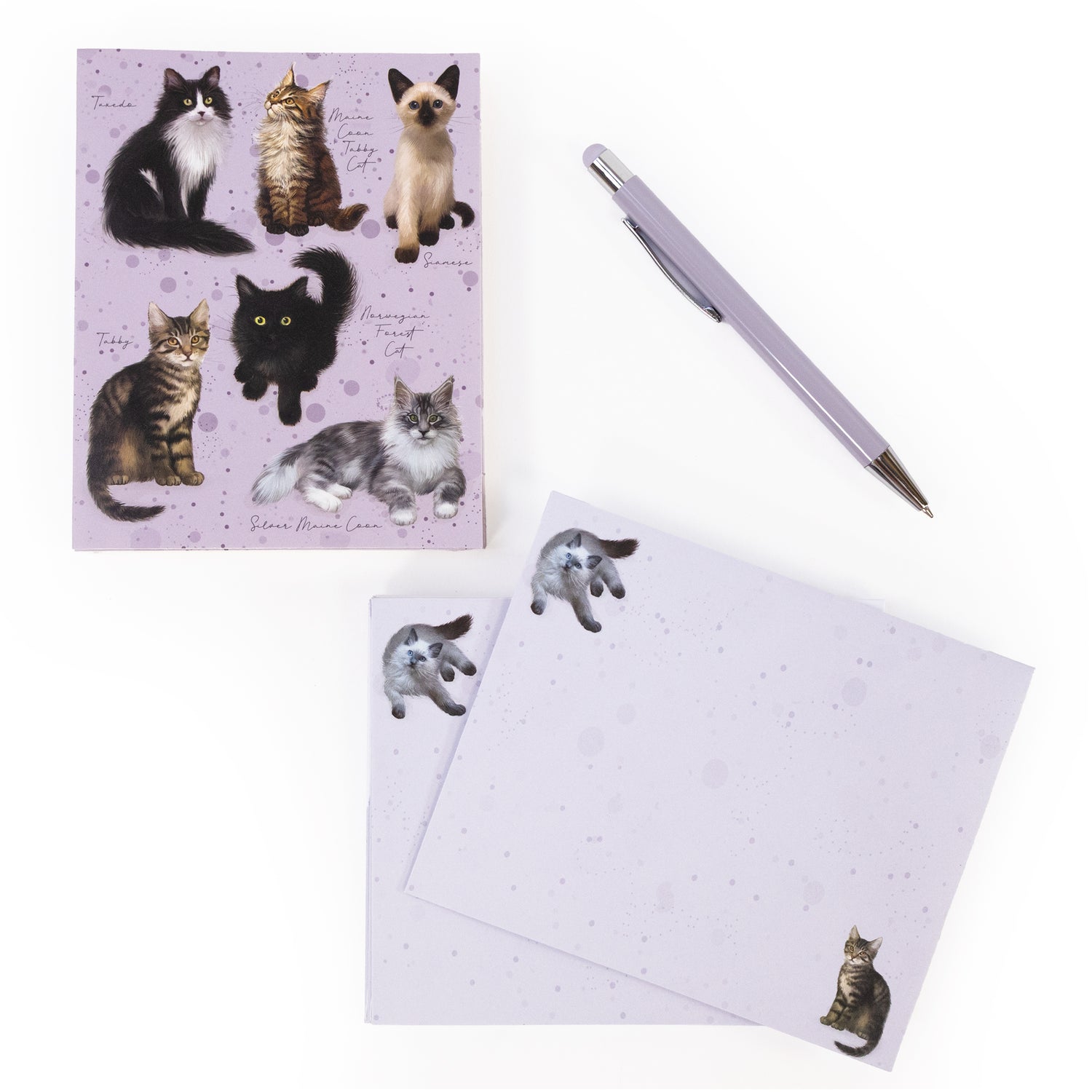 Cats Notecard & Pen Gift Set