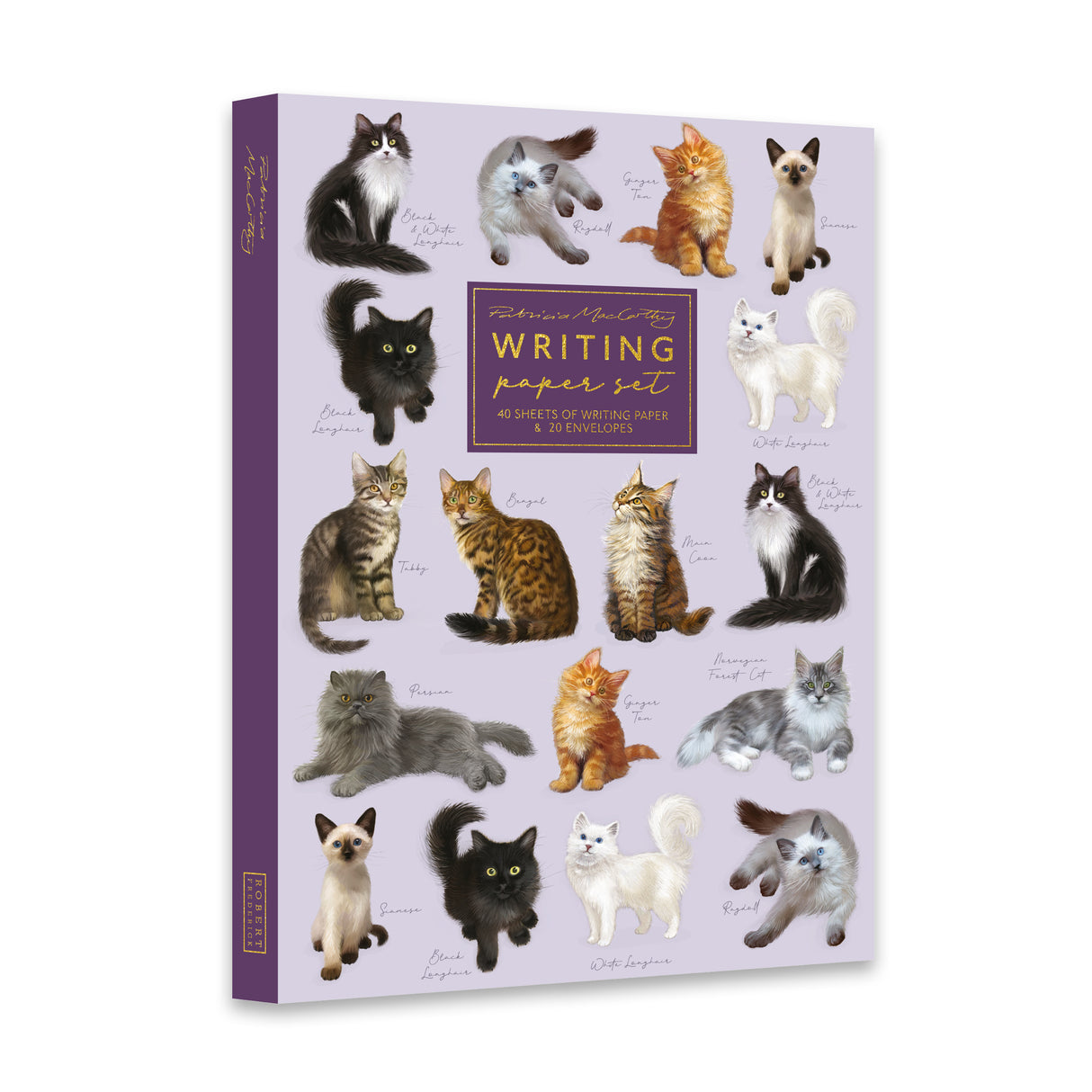 Patricia MacCarthy Writing Paper Set - Cats Design