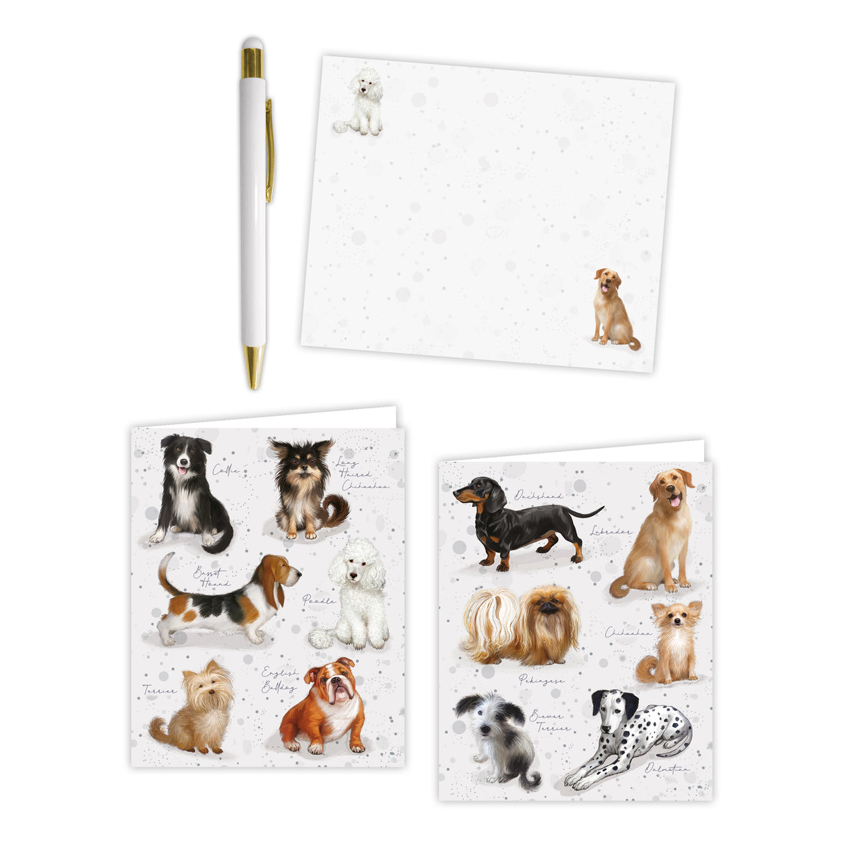 Dogs Notecard & Pen Gift Set