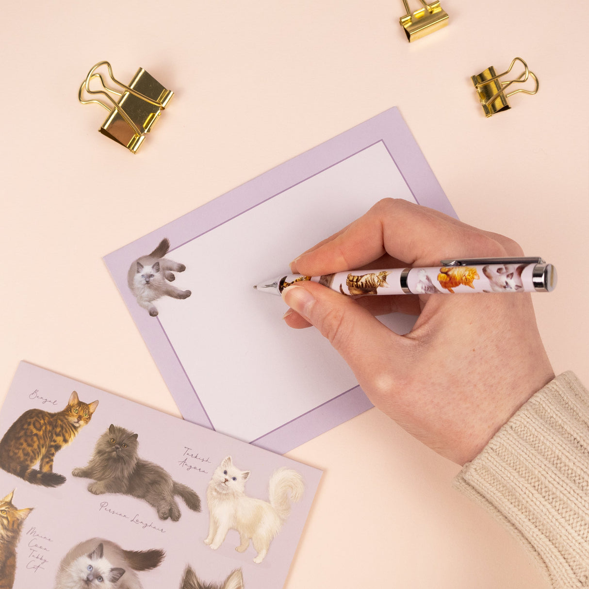 Patricia MacCarthy Cats Ballpoint Pen in Gift Box