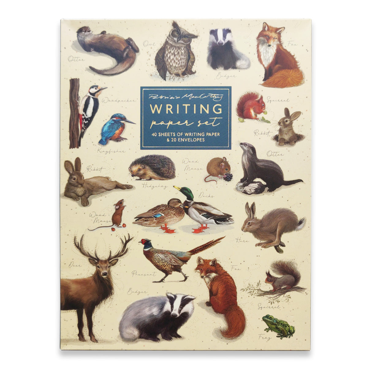 Patricia MacCarthy Writing Paper Set - Wildlife Design