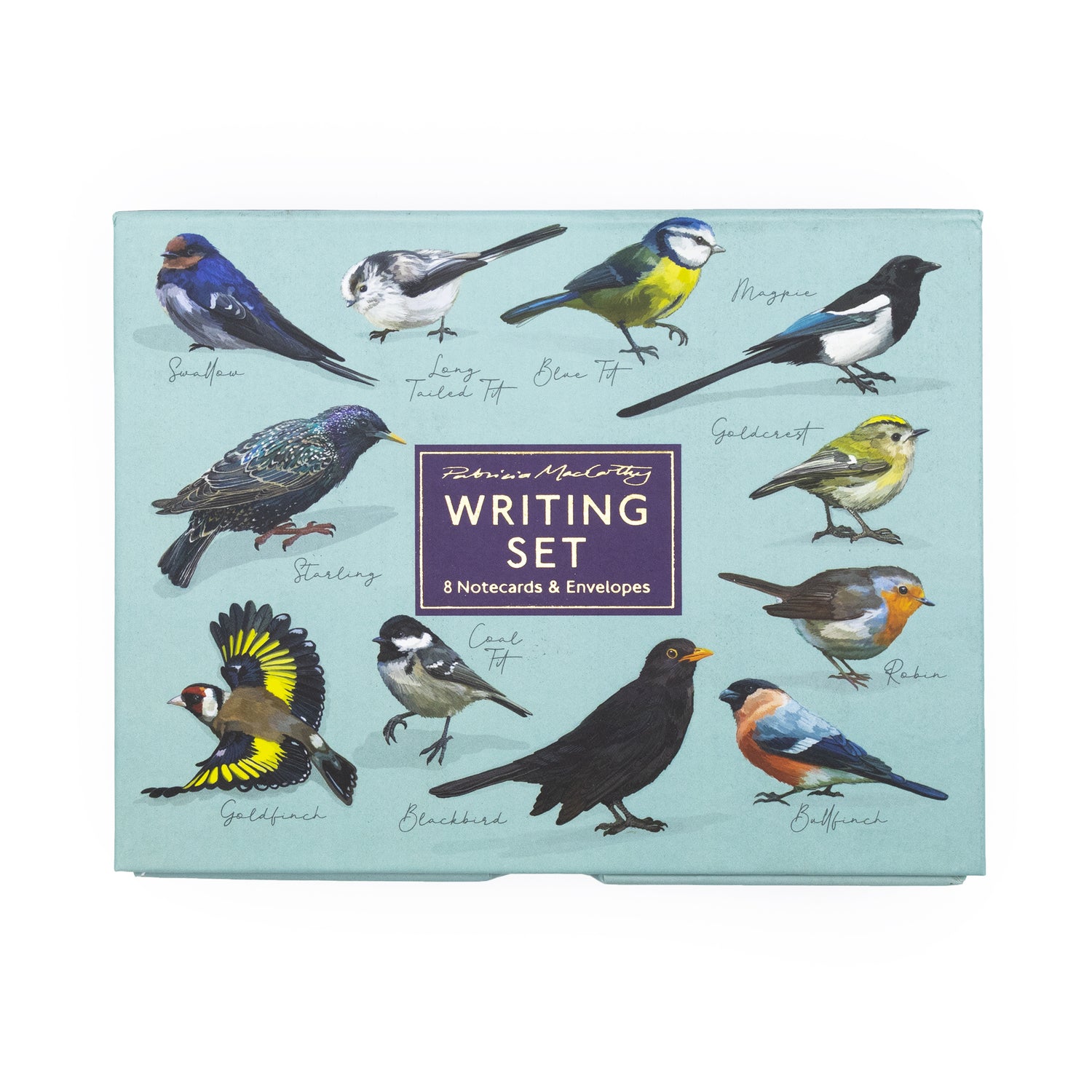 Patricia MacCarthy Notecards and Envelope Set - Birds Design