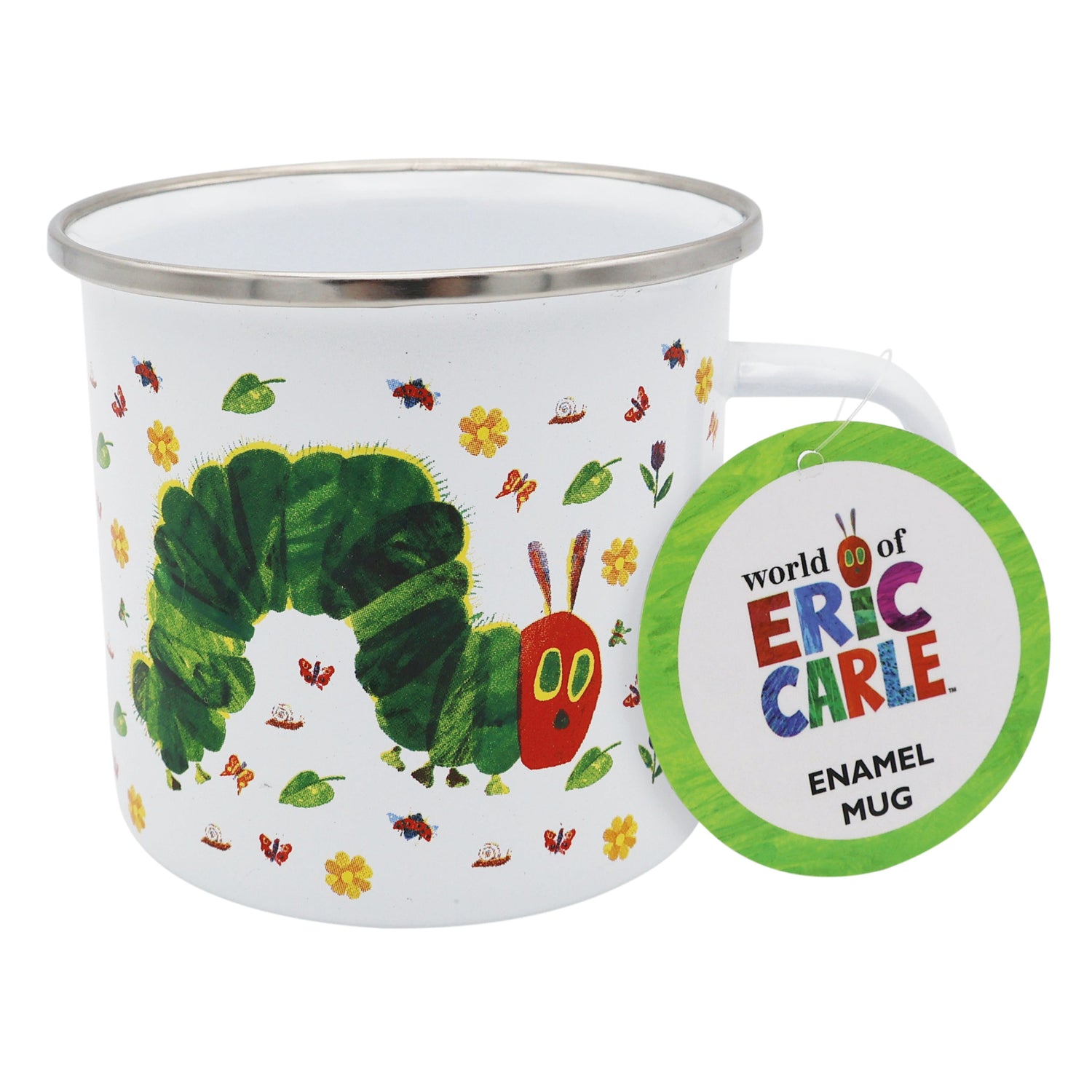 Very Hungry Caterpillar Enamel Mug - Colourful Eric Carle Design