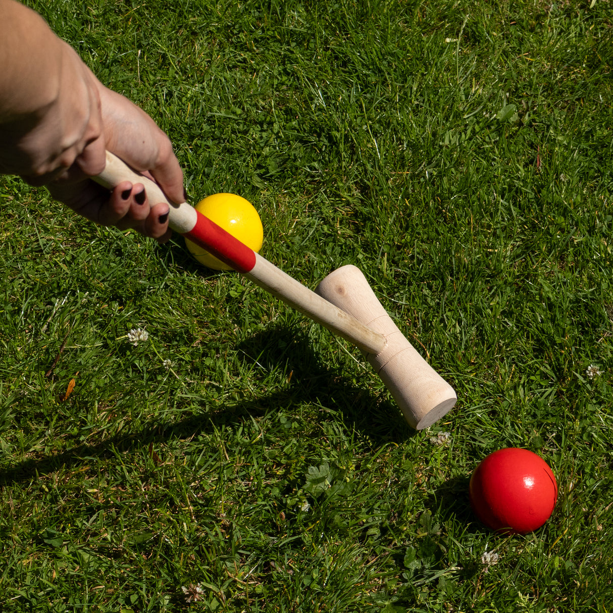 Traditional Wooden Croquet Set - Outdoor Garden Game