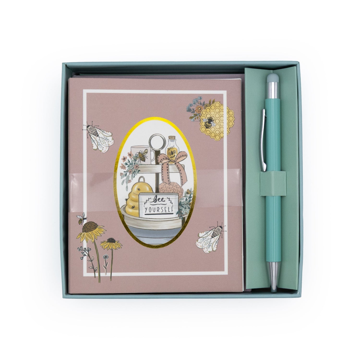 Bee Yourself Note Cards, Envelopes & Pen Set