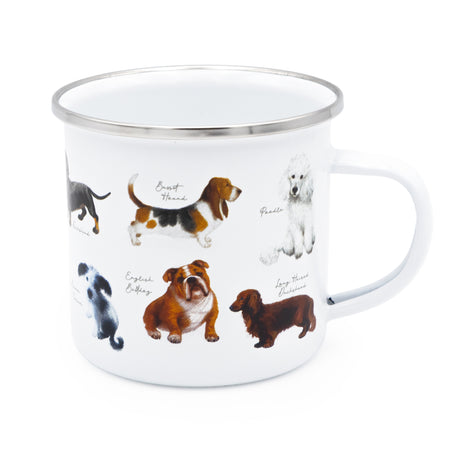 Patricia MacCarthy Dog Design Enamel Mug - Popular Dog Breeds