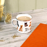 Patricia MacCarthy Dog Design Enamel Mug - Popular Dog Breeds