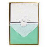 12 Notecards and Envelopes in Gift Box - “Thank You” Spots Design