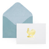 12 Notecards and Envelopes in Gift Box - “Just A Little Note” Chicken Design