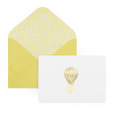 12 Notecards and Envelopes in Gift Box - Hot Air Balloon Design