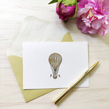 12 Notecards and Envelopes in Gift Box - Hot Air Balloon Design