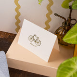 12 Notecards and Envelopes in Gift Box - “Hello” Bicycle Design