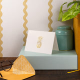 12 Notecards and Envelopes in Gift Box - Pineapple Design