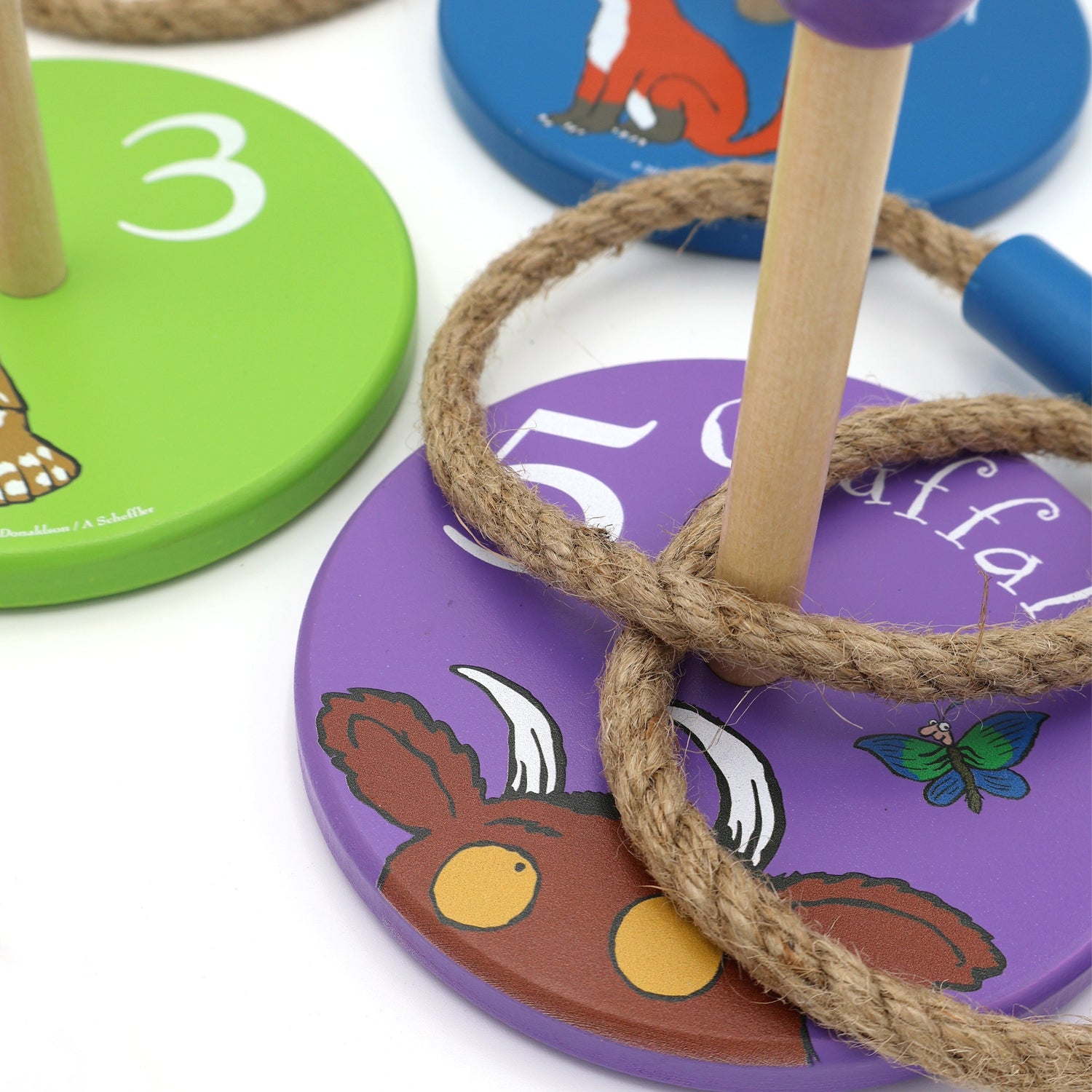 The Gruffalo Children's Wooden Ring Toss Game