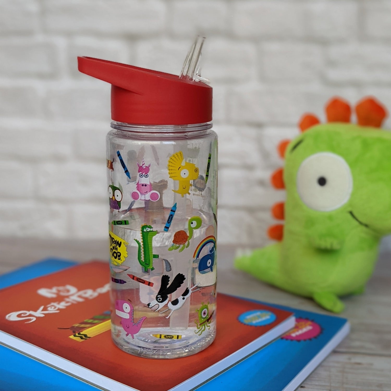 Draw With Rob Children’s Water Bottle - 500ml and BPA Free