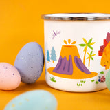 Dinosaurs Enamel Mug - Fun Prehistoric Design for Kids