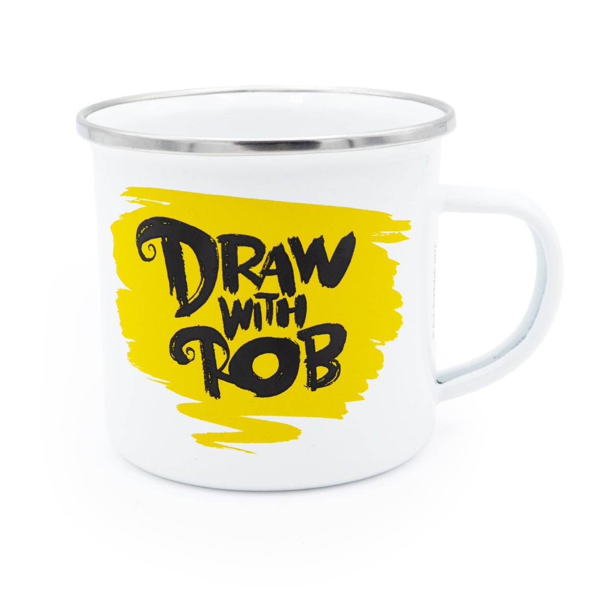 Draw with Rob Enamel Mug - Fun Creative Design for Kids