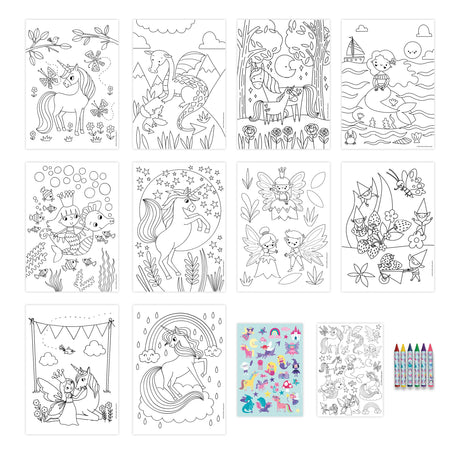 Magical Creatures Children's Colouring Set